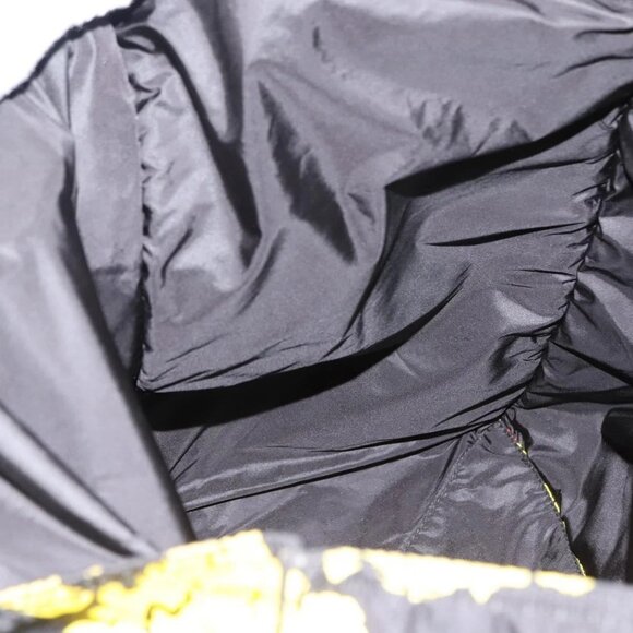 PRADA Tote Bag Nylon Yellow Silver Auth 146333 - Picture 11 of 16